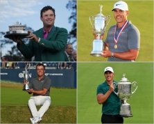 The 2018 major championship winners.